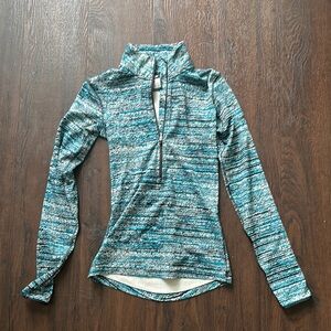 Nike Pro Women's Blue Patterned Top